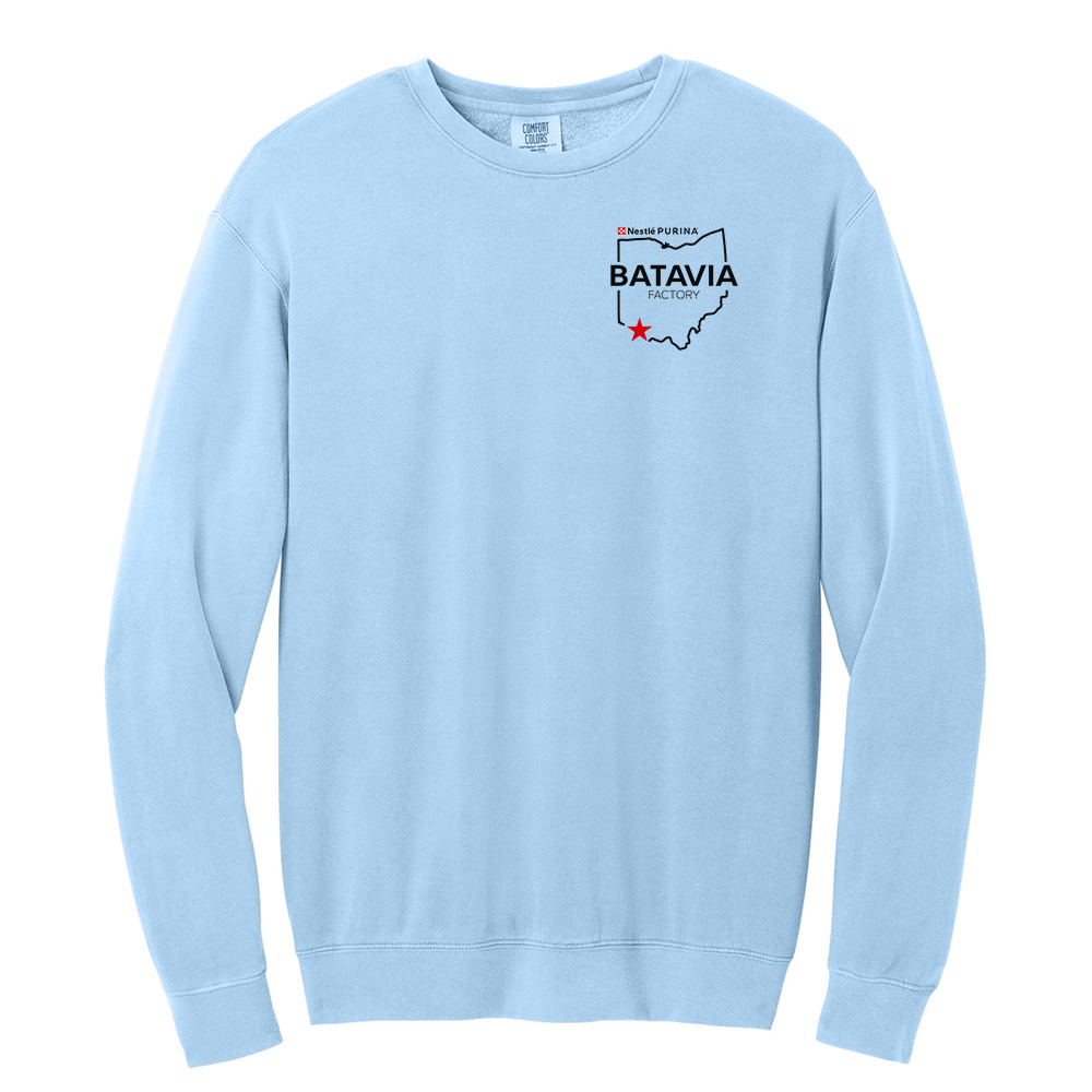 Nestle Batavia Comfort Colors Lightweight Crewneck Sweatshirt-Hydrangea