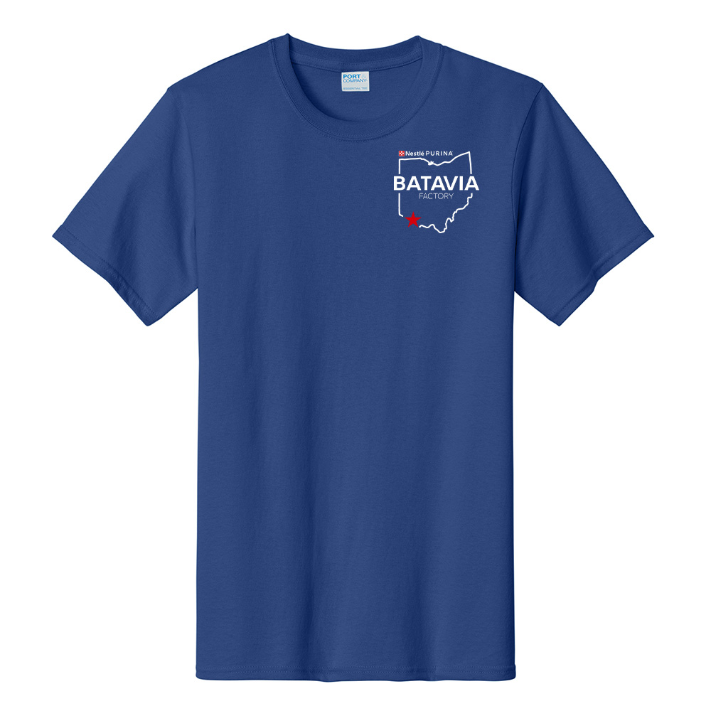 Nestle Batavia Unisex Unisex Cotton Short Sleeve Tee-Deep Marine