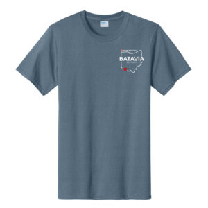 Nestle Batavia Unisex Cotton Short Sleeve Tee-Stonewashed Blue