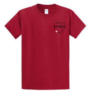 Nestle Batavia Unisex Cotton Short Sleeve Tee-Red