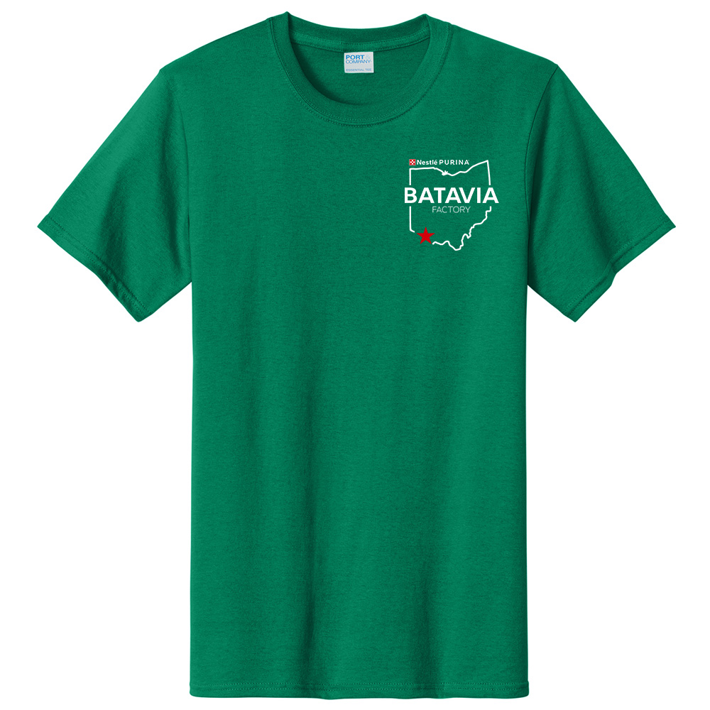 Nestle Batavia Unisex Cotton Short Sleeve Tee-Kelly