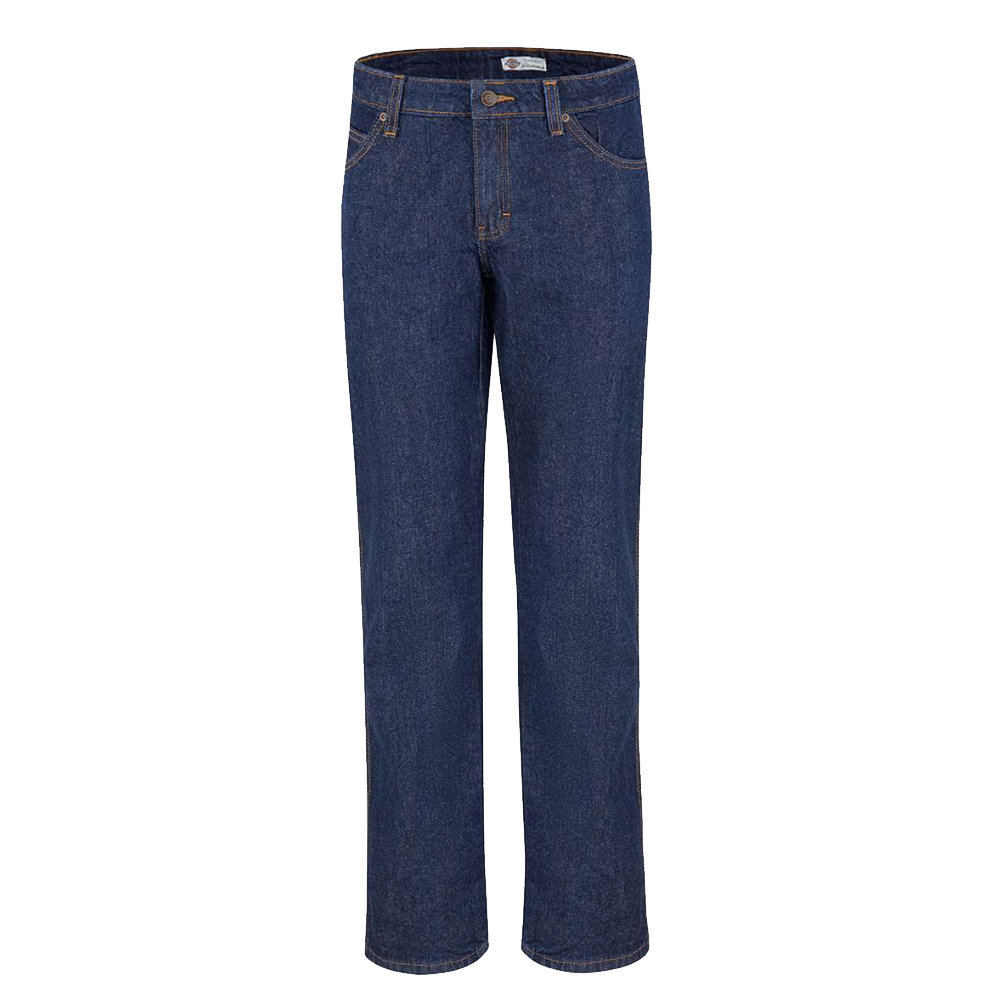 Nestle Batavia Dickies Women Straight Leg 5 Pocket Jean-Rinsed Indigo Blue